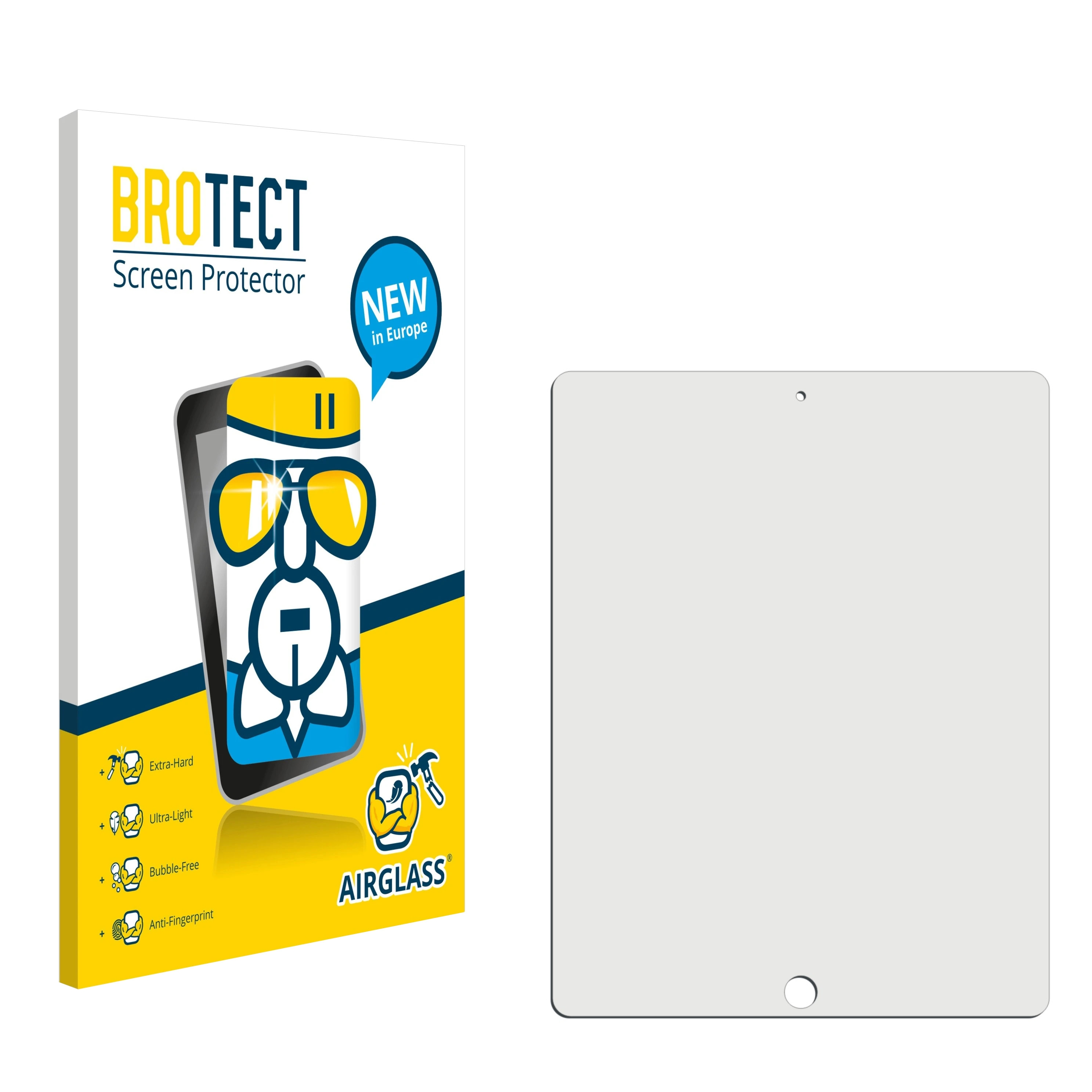 BROTECT Airglass iPad (3. Apple WiFi 2012 Gen.)) Schutzfolie(für klare