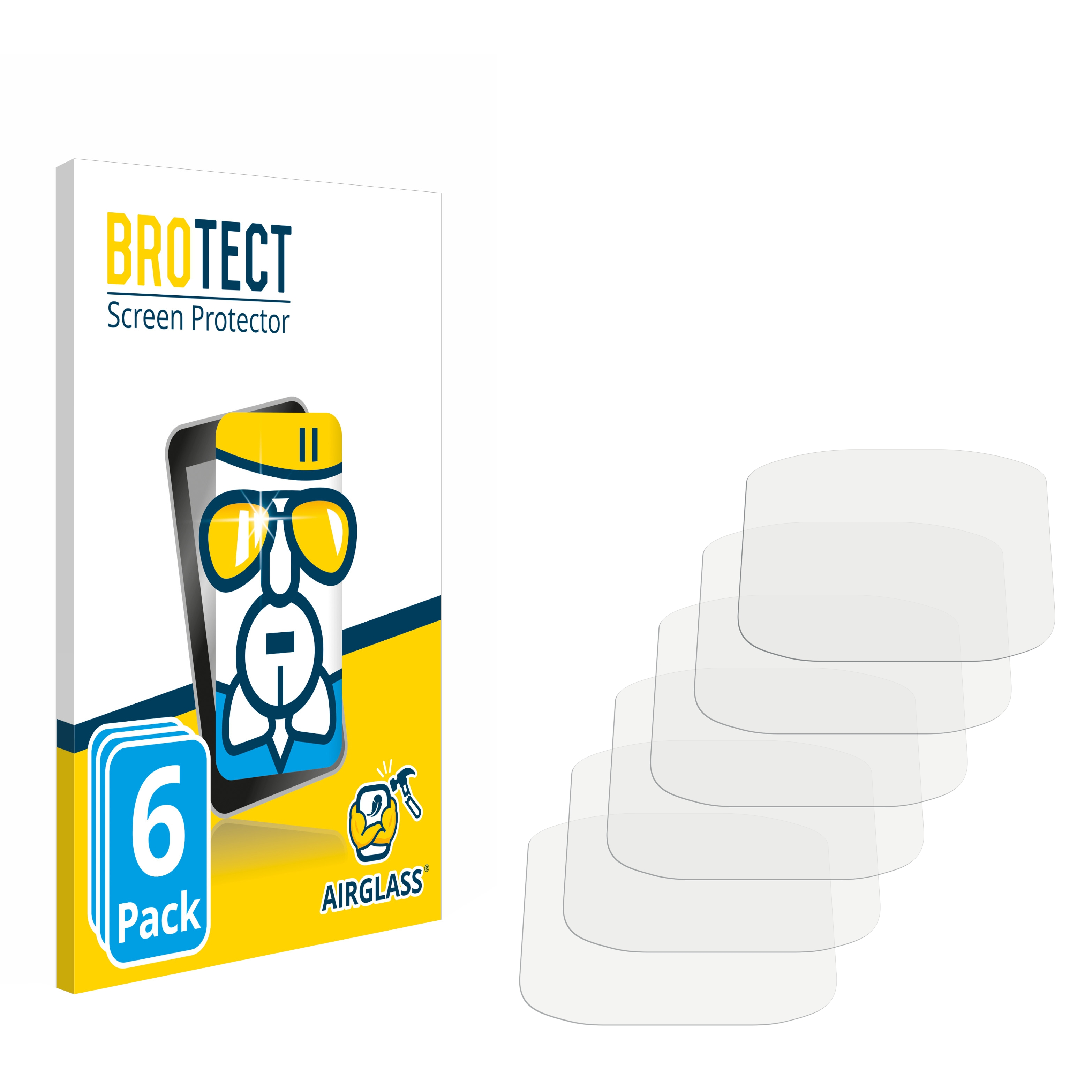 BROTECT 6x Airglass klare Schutzfolie(für CT8 PowaKaddy GPS)