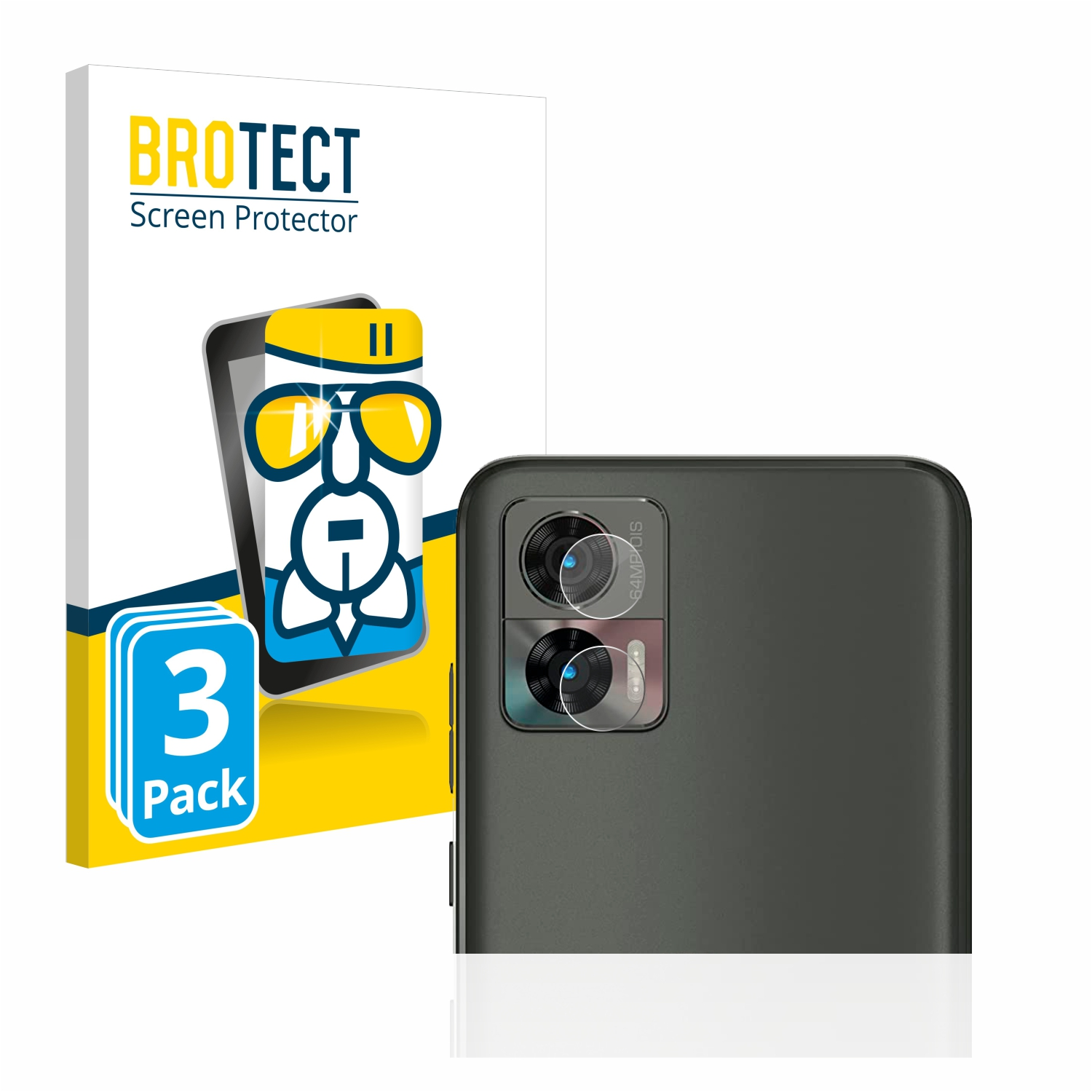 BROTECT 3x Airglass klare Edge Motorola Neo) 30 Schutzfolie(für
