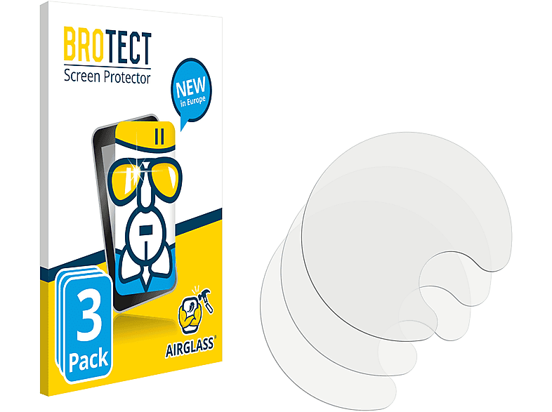Fachvertrieb BROTECT 3x Airglass klare 7.2) Schutzfolie(für Nokia