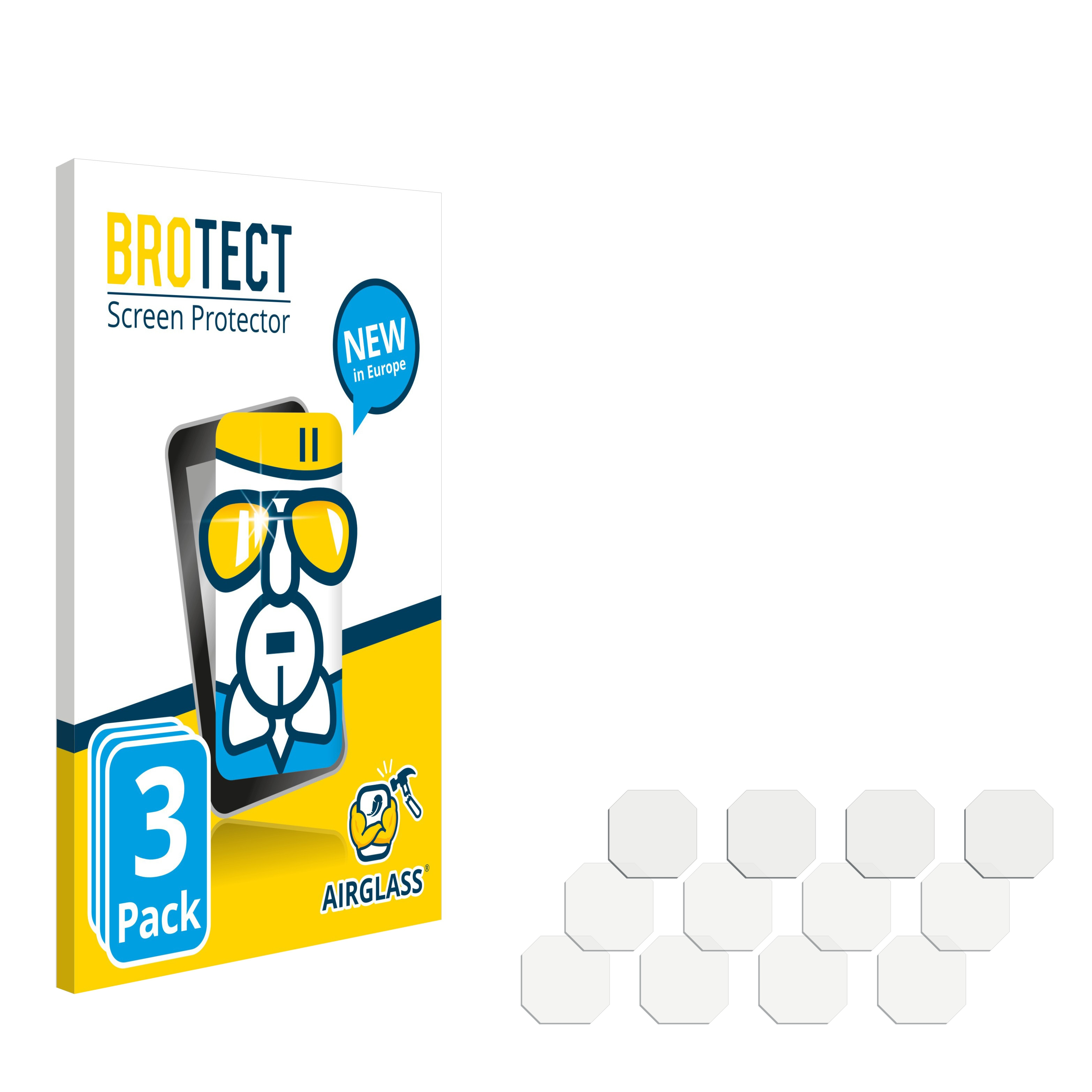 BROTECT 3x Schutzfolie(für B2021) klare iiiF150 Airglass