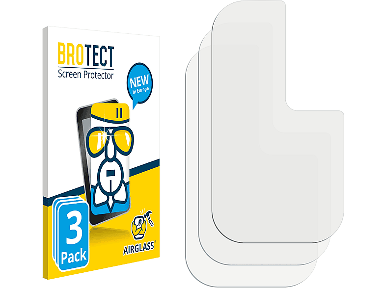 BROTECT 3x Airglass klare Schutzfolie(für (Rückseite)) M3 Xiaomi Pro Poco