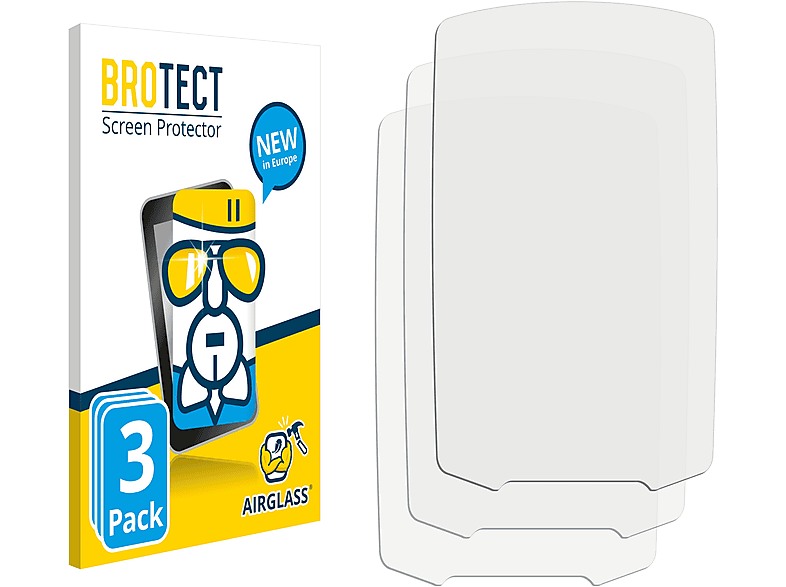 BROTECT 3x Airglass klare Schutzfolie(für Garmin GPSMAP 65)