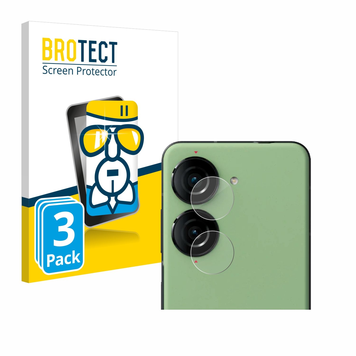 BROTECT 3x Airglass klare Schutzfolie(für ZenFone 10) ASUS