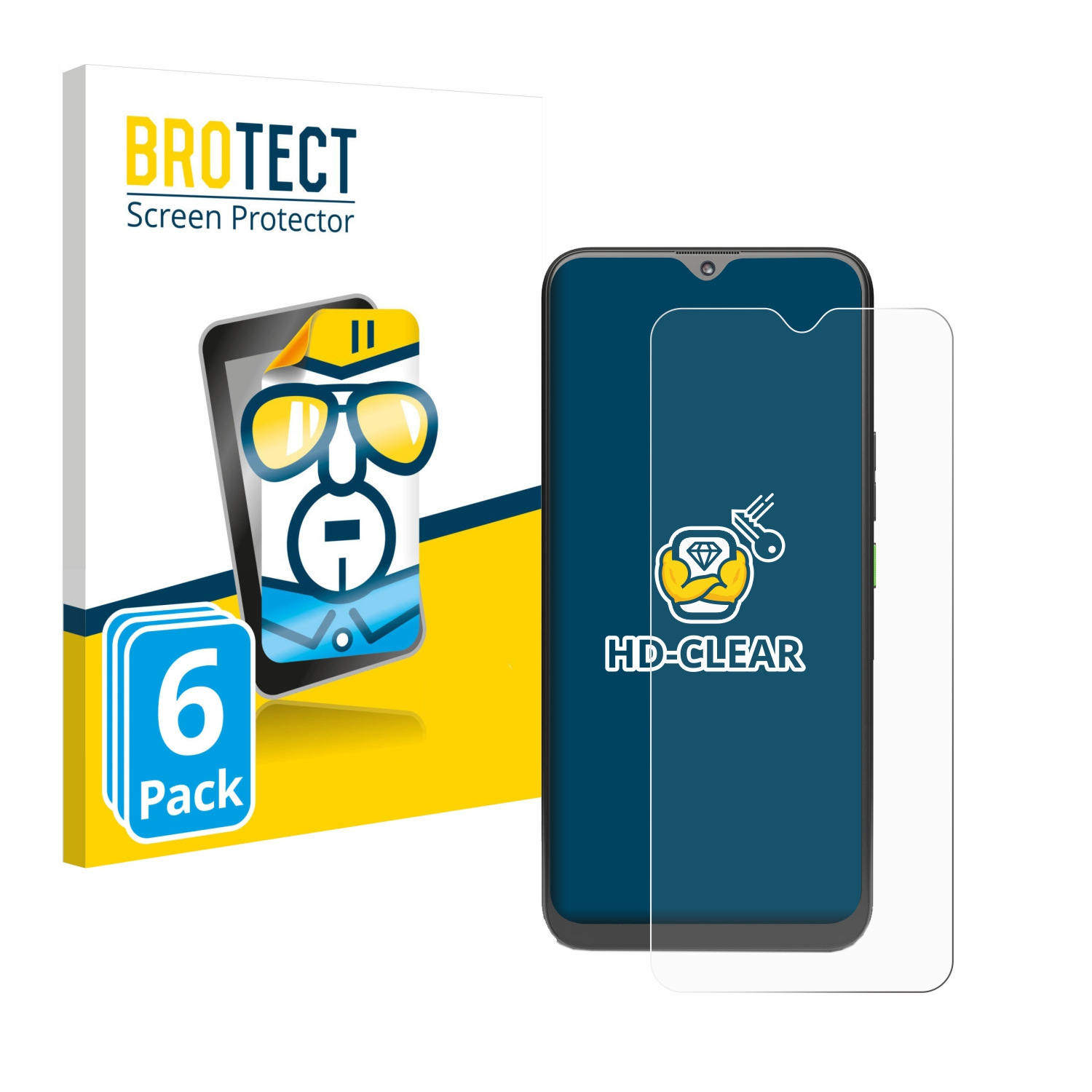 BROTECT 6x klare Schutzfolie(für 4G Rephone) Systems