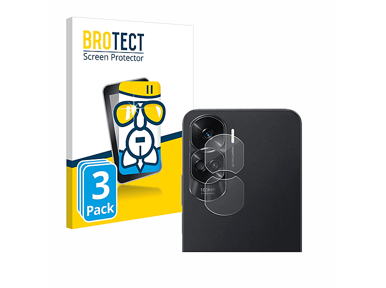 BROTECT 3x Airglass klare Schutzfolie(für Honor 90 Lite)