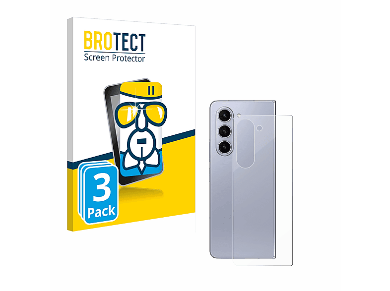 BROTECT 3x Galaxy Schutzfolie(für Fold Airglass klare 5) Samsung Z