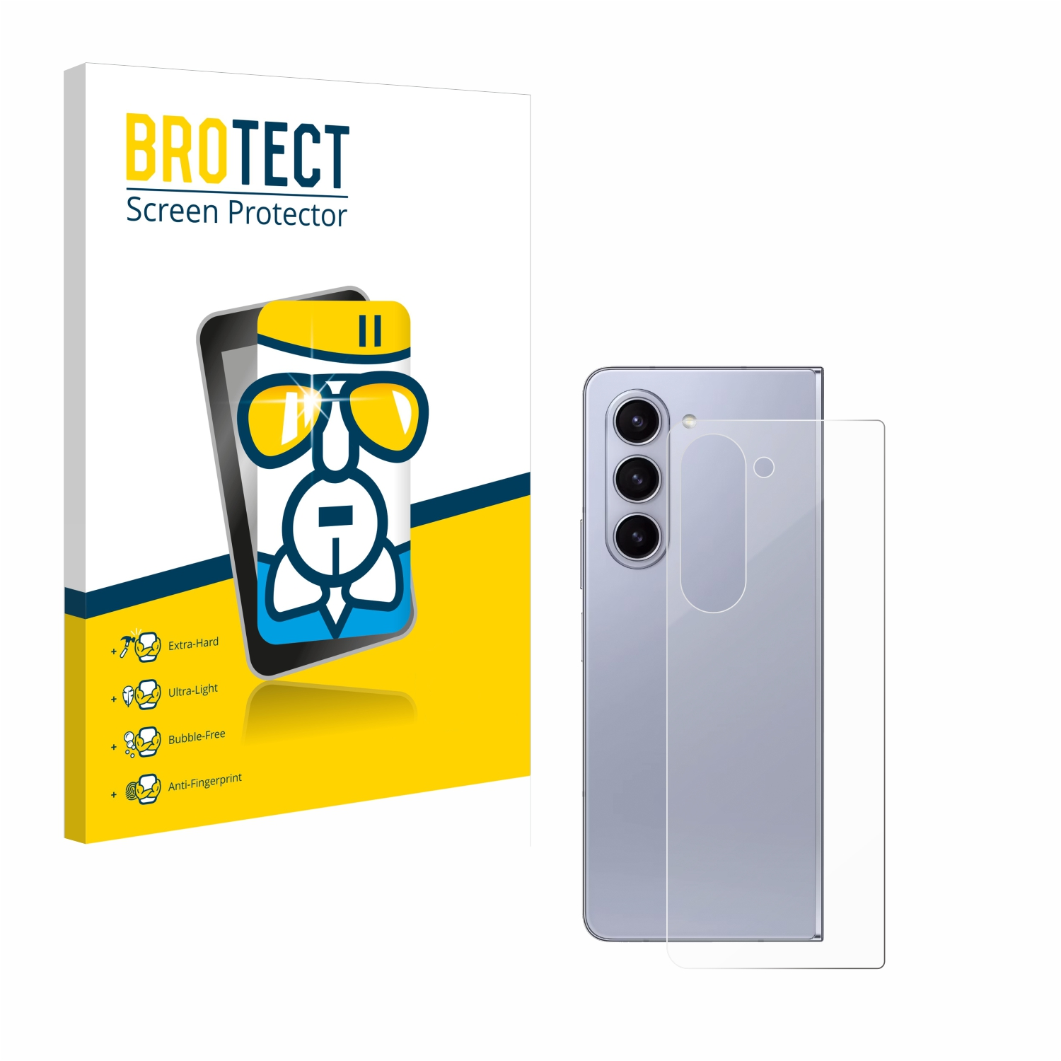 klare 5) Samsung Schutzfolie(für Airglass Z Galaxy BROTECT Fold