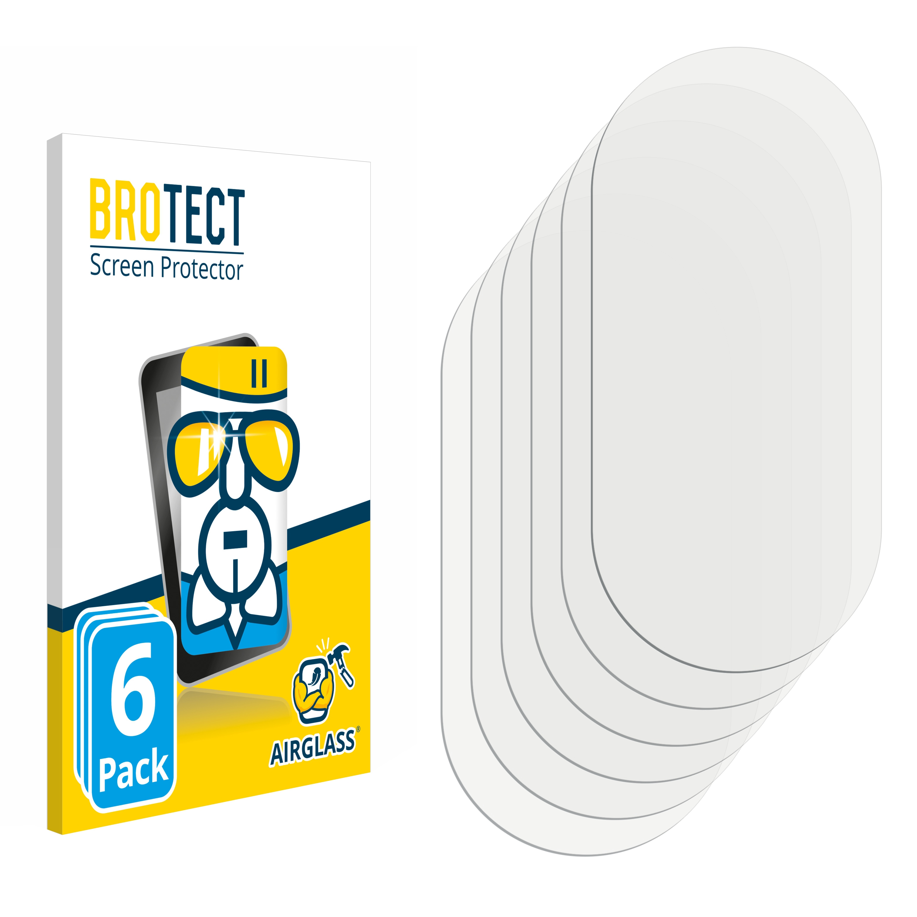 6x 3) ThermoScan Airglass klare Schutzfolie(für Braun BROTECT