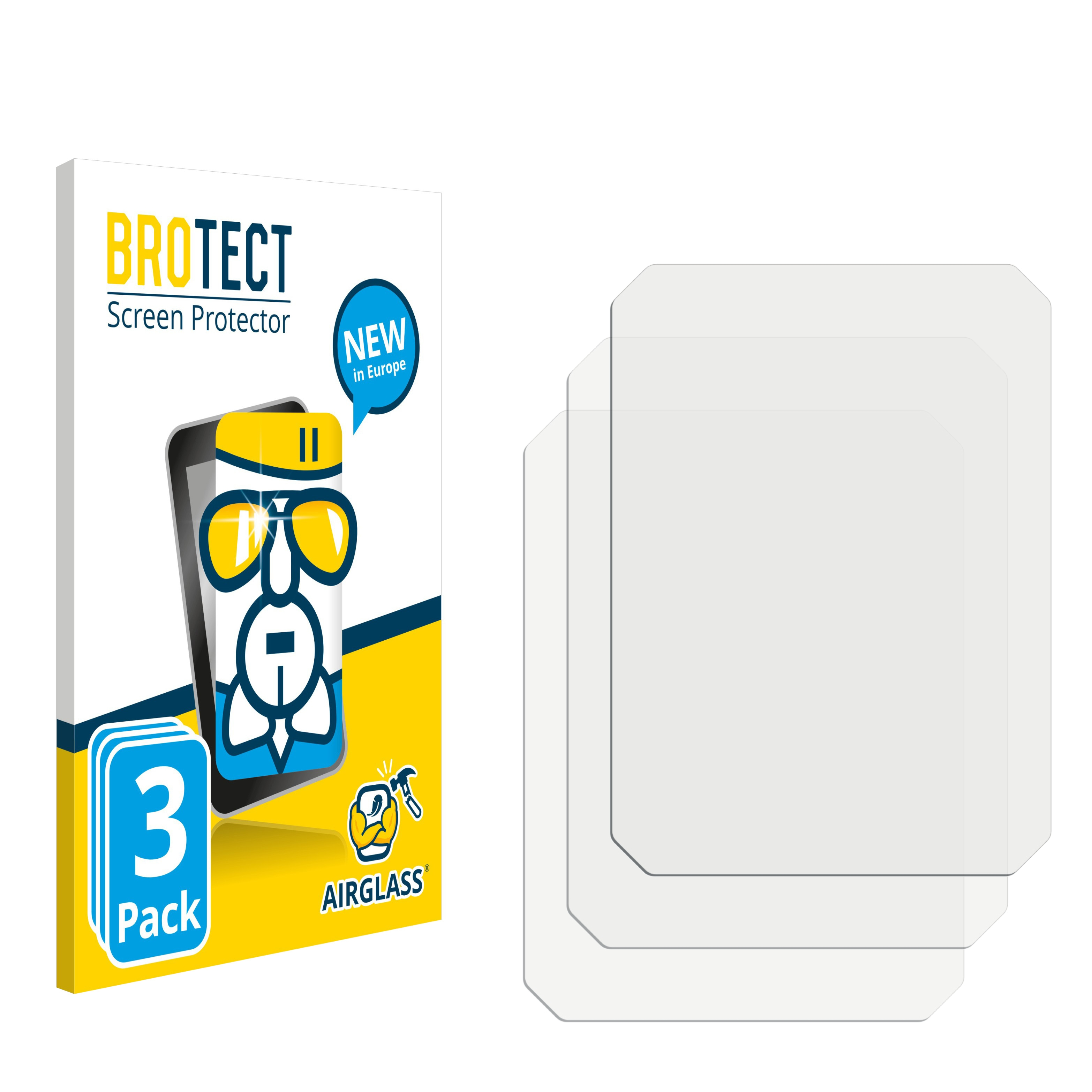 BROTECT Compact) 3x Airglass FIT klare Schutzfolie(für Display