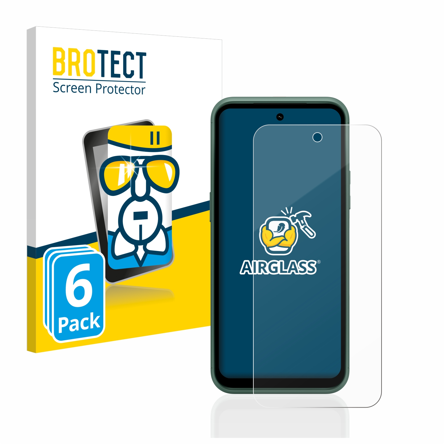 BROTECT Airglass XR21) Schutzfolie(für Nokia 6x klare