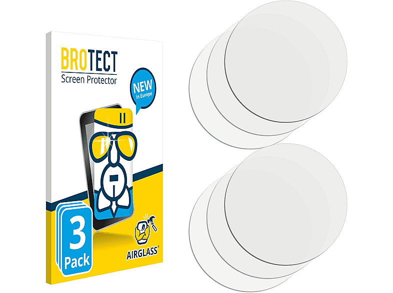 BROTECT 3x Airglass klare Schutzfolie(für Oppo Find X5 Pro)