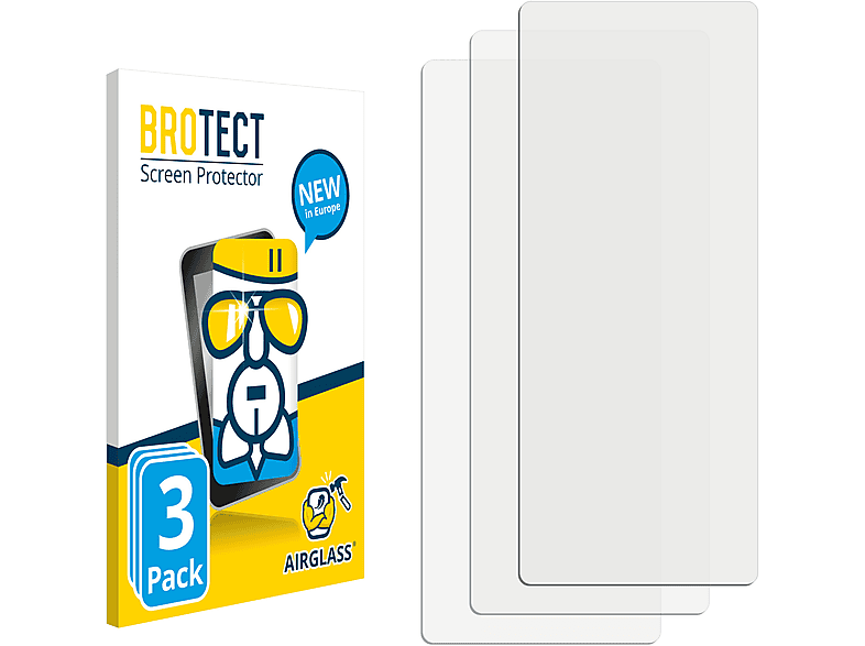 BROTECT 3x Airglass klare Schutzfolie(für Benjie M6)
