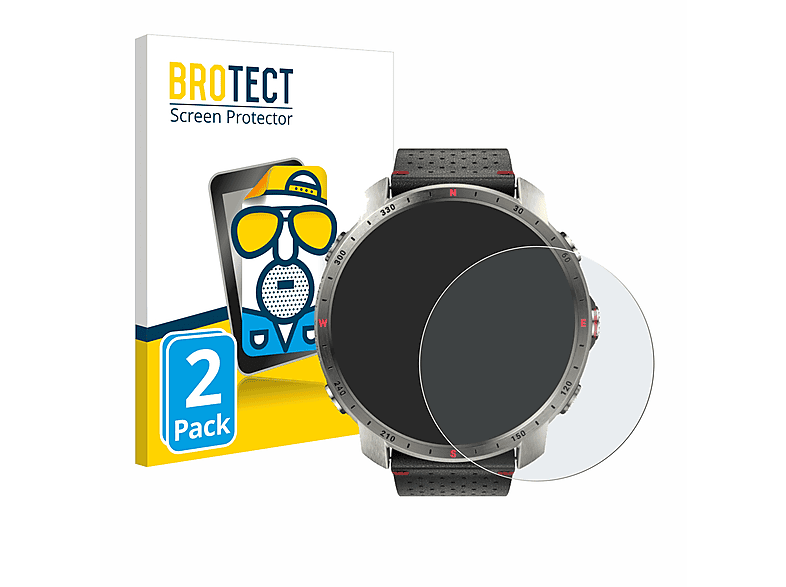 BROTECT 2x matte Schutzfolie(für Polar Grit X Pro Titan) | Smartwatch Schutzfolien & Gläser