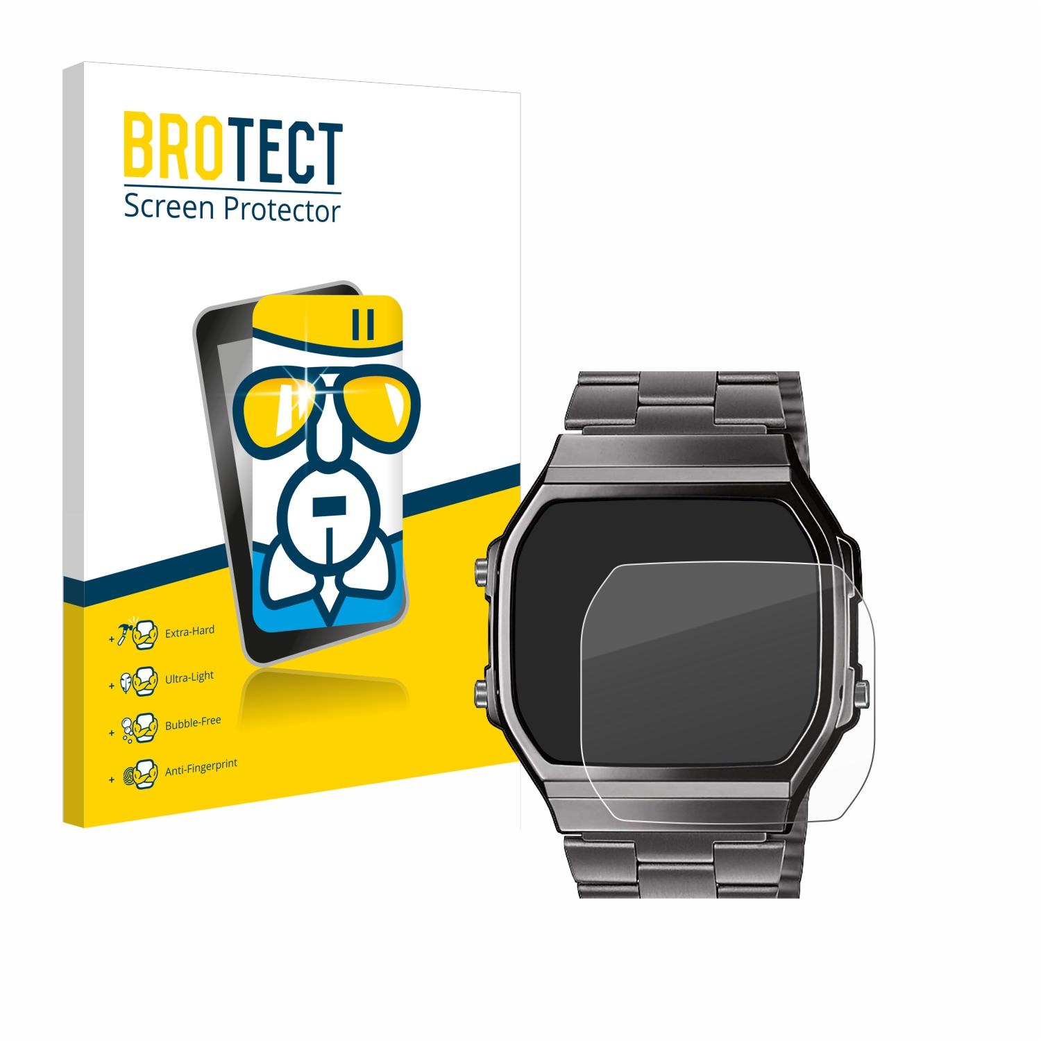 Casio BROTECT Schutzfolie(für klare Airglass A168WEGG-1BEF)