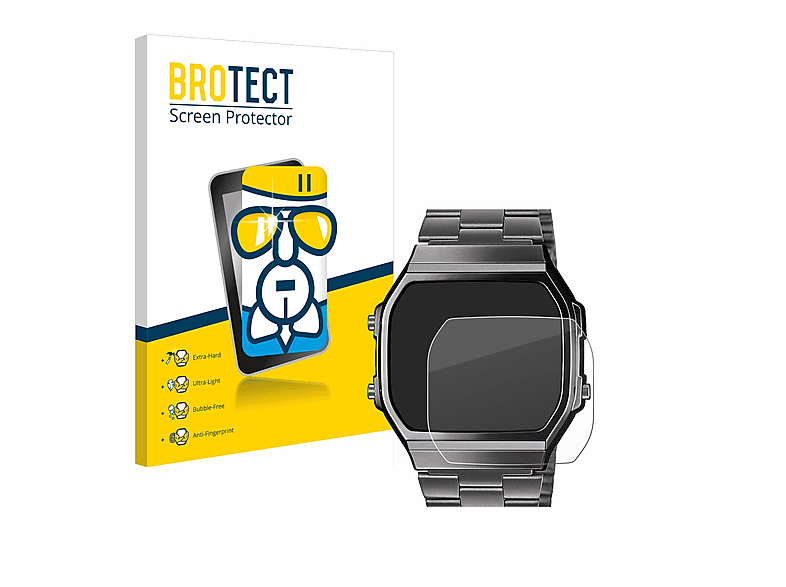 Schutzfolie(für klare Airglass Casio BROTECT A168WEGG-1BEF)