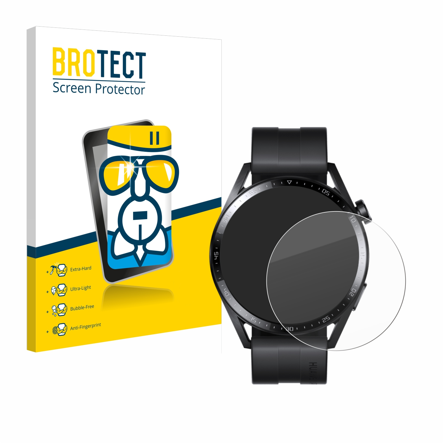 3 Airglass Schutzfolie(für BROTECT Watch (46 klare Huawei mm)) GT