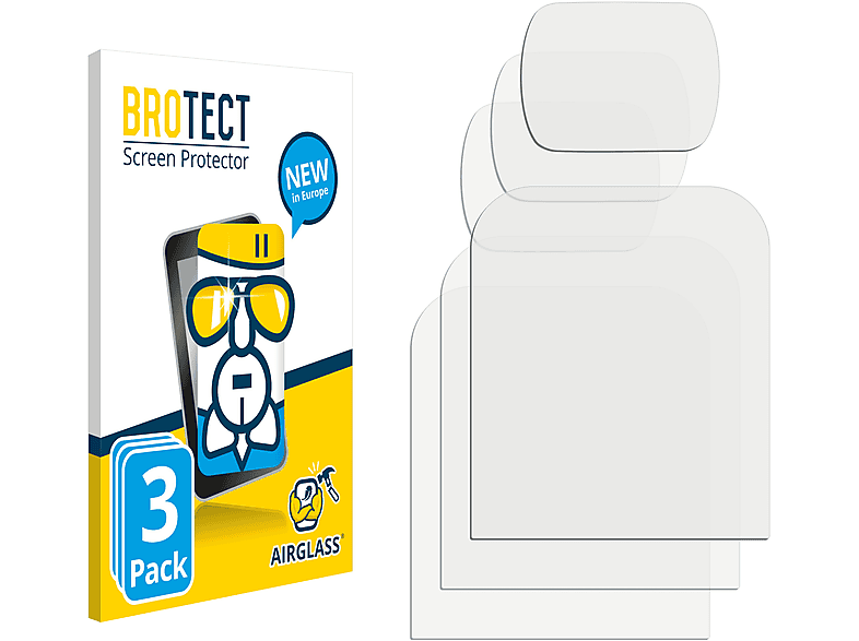BROTECT 3x Airglass klare Schutzfolie(für 2) Pocket Osmo DJI
