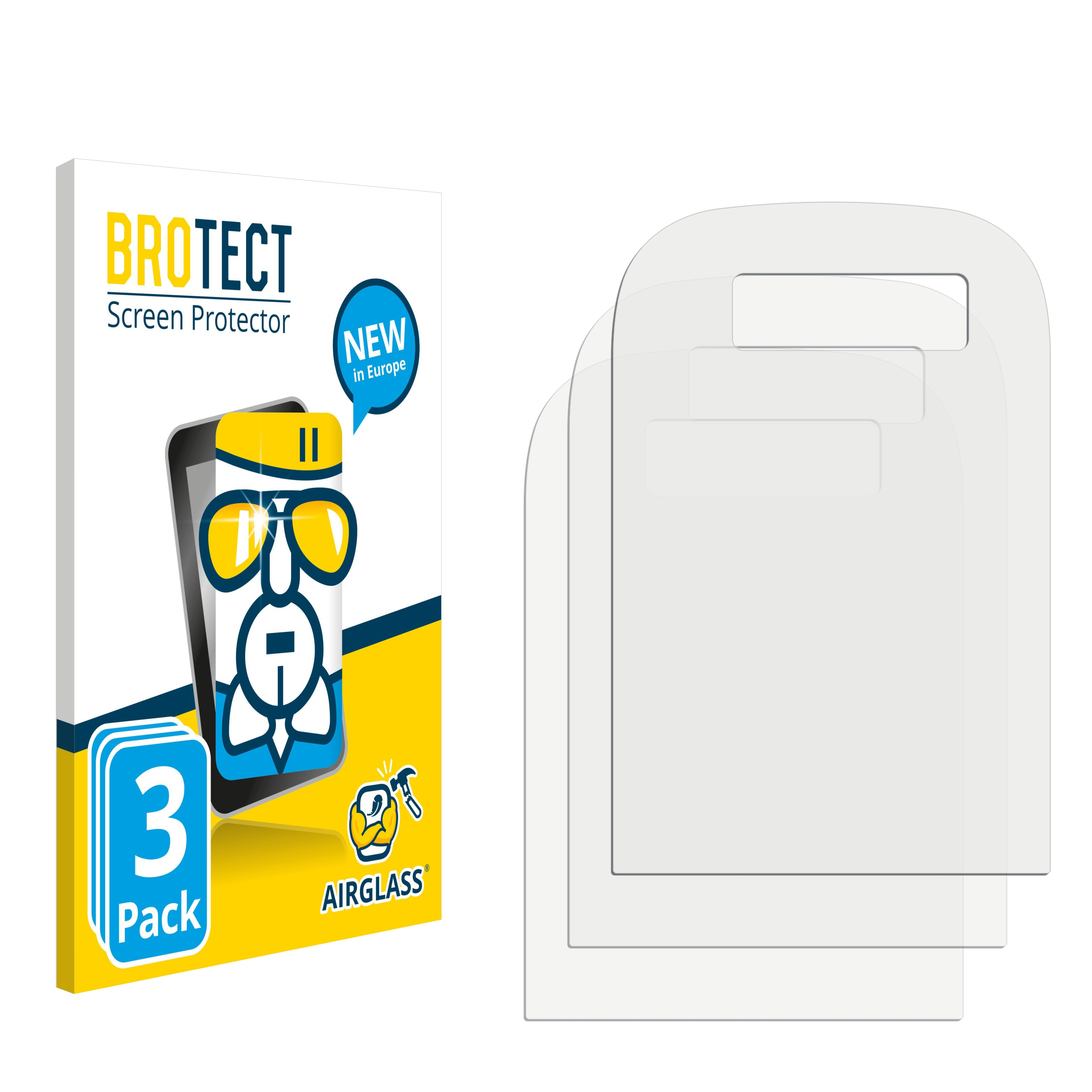 BROTECT 3x Airglass klare Schutzfolie(für Telekom Speedphone 32)