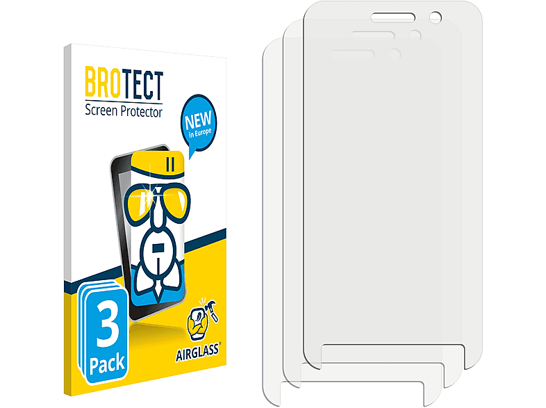 BROTECT 3x Airglass klare Schutzfolie(für Point Mobile PM45)