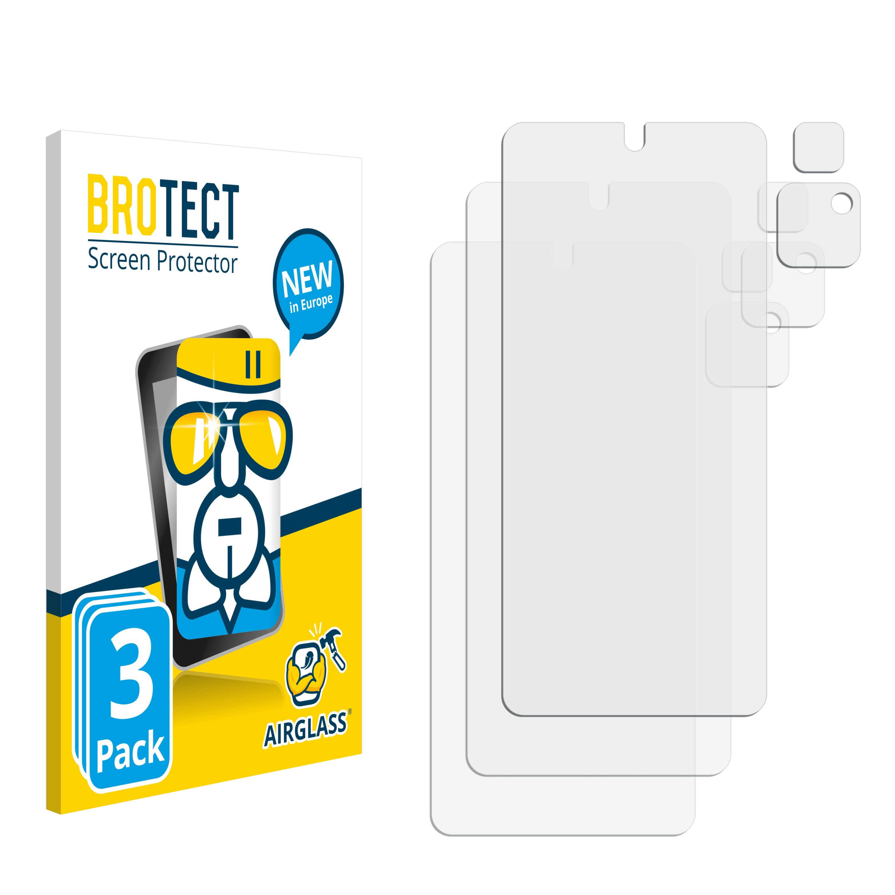 BROTECT 3x Airglass Pro M4 Schutzfolie(für Poco 5G) klare Xiaomi