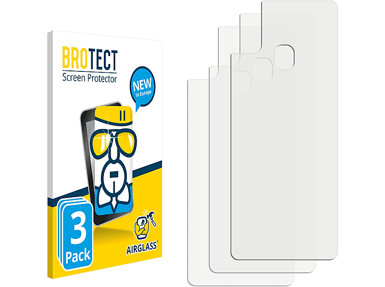 BROTECT 3x Airglass klare Schutzfolie(für Samsung Galaxy M21 2021)