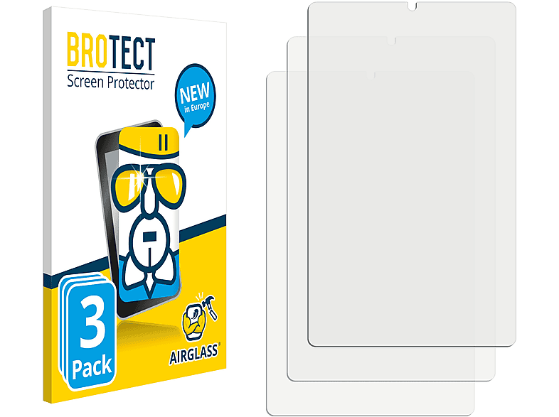 BROTECT 3x Airglass klare Schutzfolie(für Lenovo Tab M8 (3. Gen.))