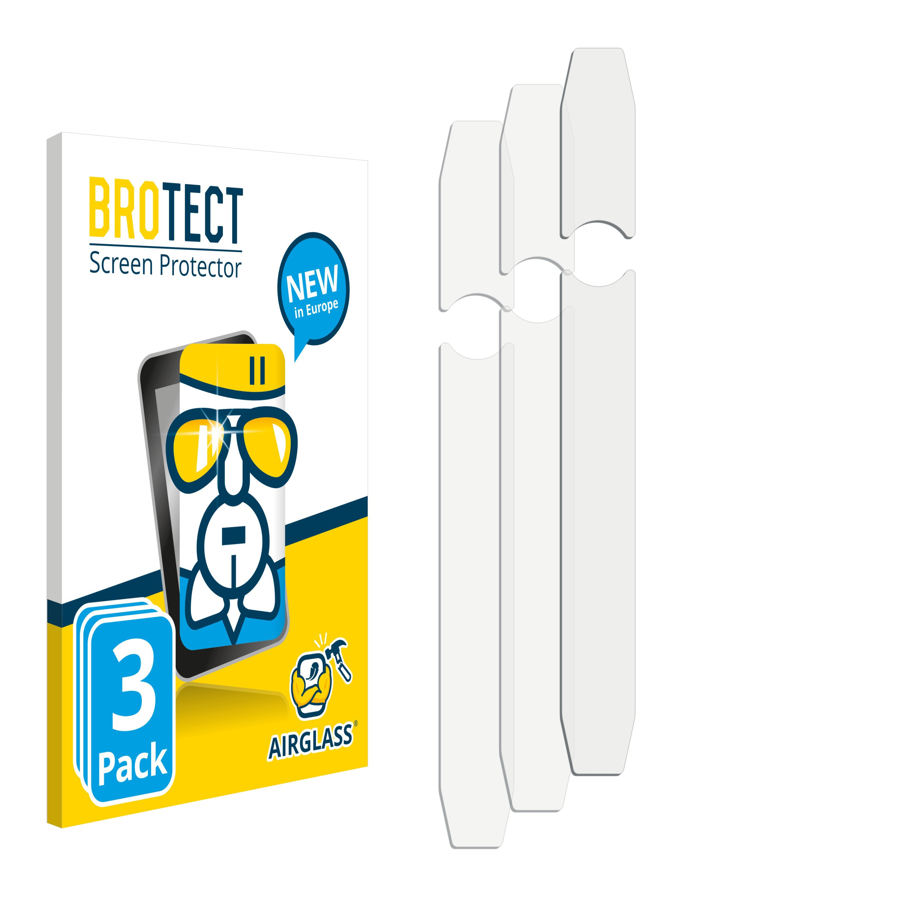 BROTECT 3x Airglass klare Pro) Schutzfolie(für Blackview BV6300