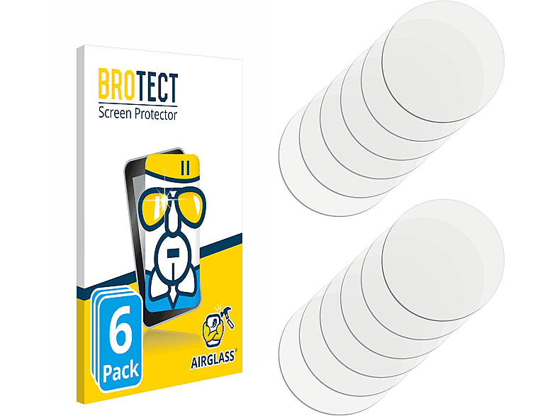 BROTECT 6x Airglass klare Schutzfolie(für OnePlus 9 5G)