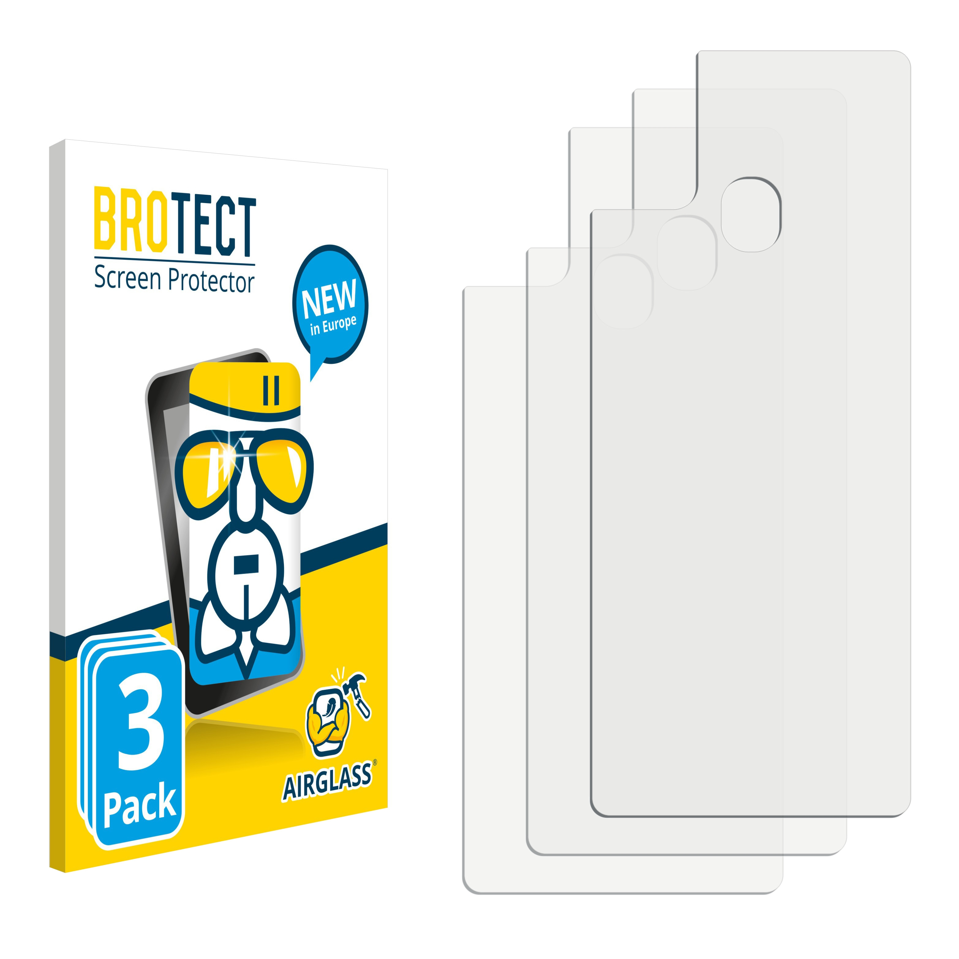 BROTECT 3x Airglass klare Samsung Galaxy F41) Schutzfolie(für
