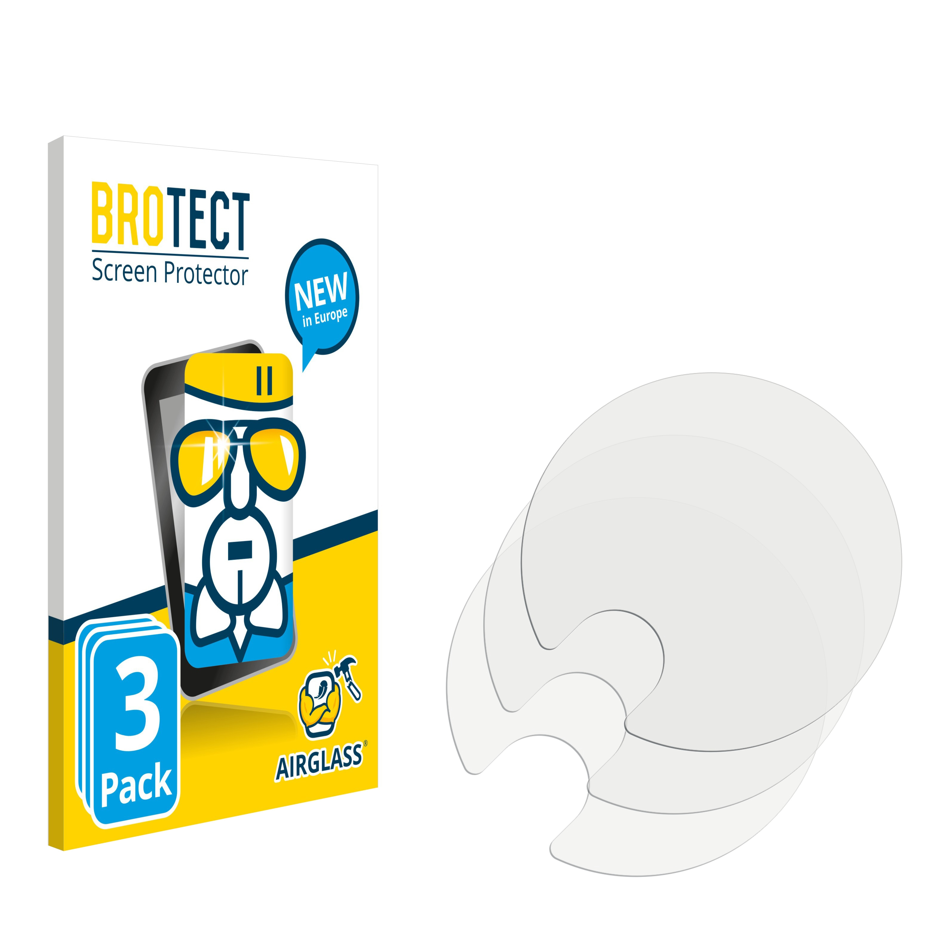 BROTECT 3x Airglass 3.4) Schutzfolie(für Nokia klare