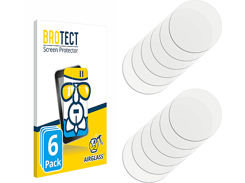 BROTECT 6x Airglass klare Schutzfolie(für OnePlus 9 Pro)