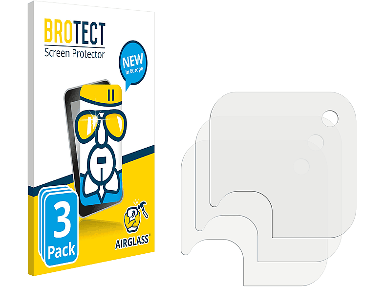 BROTECT 3x Airglass klare Schutzfolie(für DeLonghi Gran Lattissima EN650.W)