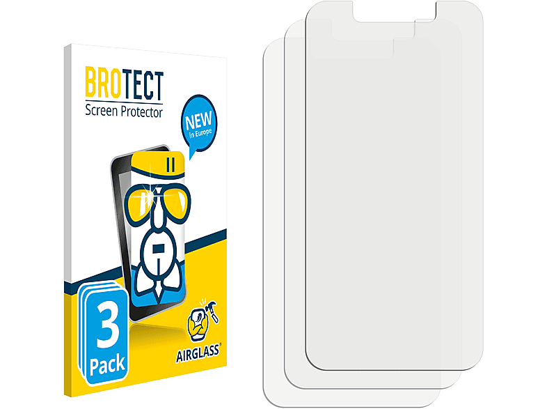BROTECT 3x Airglass klare 3) Prime myPhone Schutzfolie(für