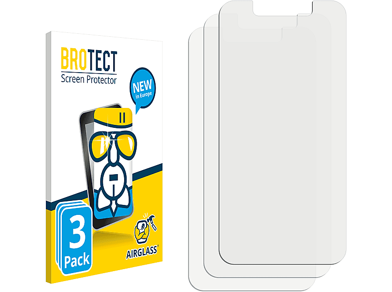 BROTECT 3x Airglass klare Schutzfolie(für myPhone Prime 3 Lite)