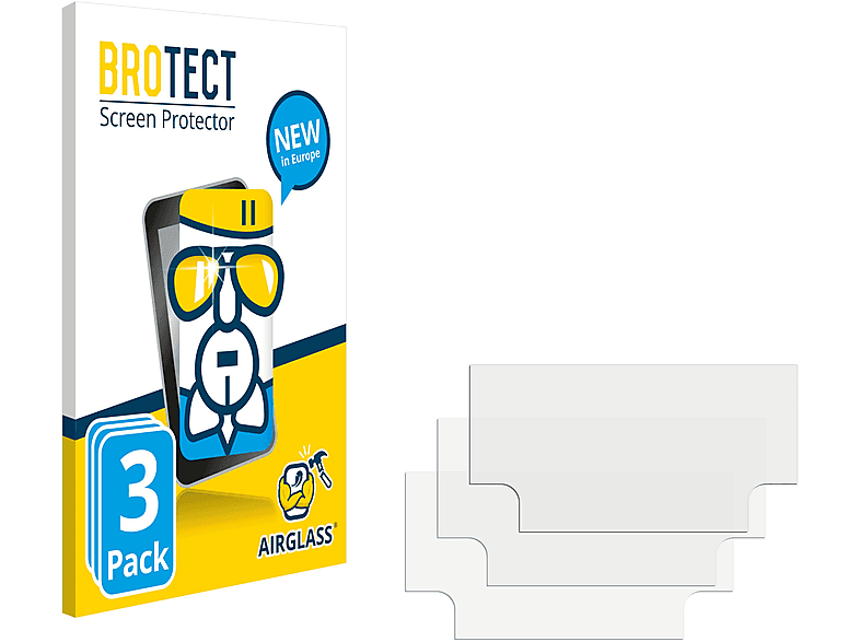 BROTECT 3x Airglass klare Schutzfolie(für Seat Tarraco 2019 Navigation Plus 8\