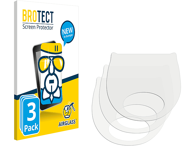 BROTECT 3x Airglass klare Schutzfolie(für CityBlitz Beast CB076SZ)