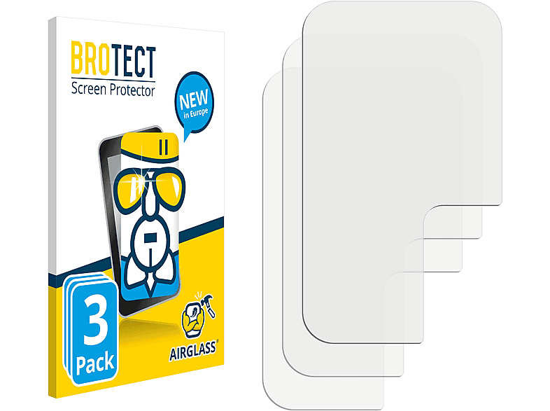 BROTECT 3x Airglass klare Schutzfolie(für Max X7 5G) realme