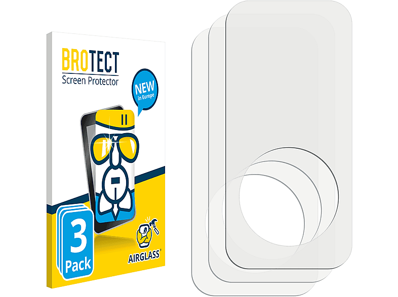 BROTECT 3x Airglass klare Schutzfolie(für Samsung Galaxy Tab Active 2)