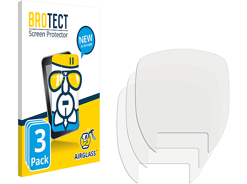BROTECT 3x Airglass klare Schutzfolie(für Comfort Visomat 20/40)