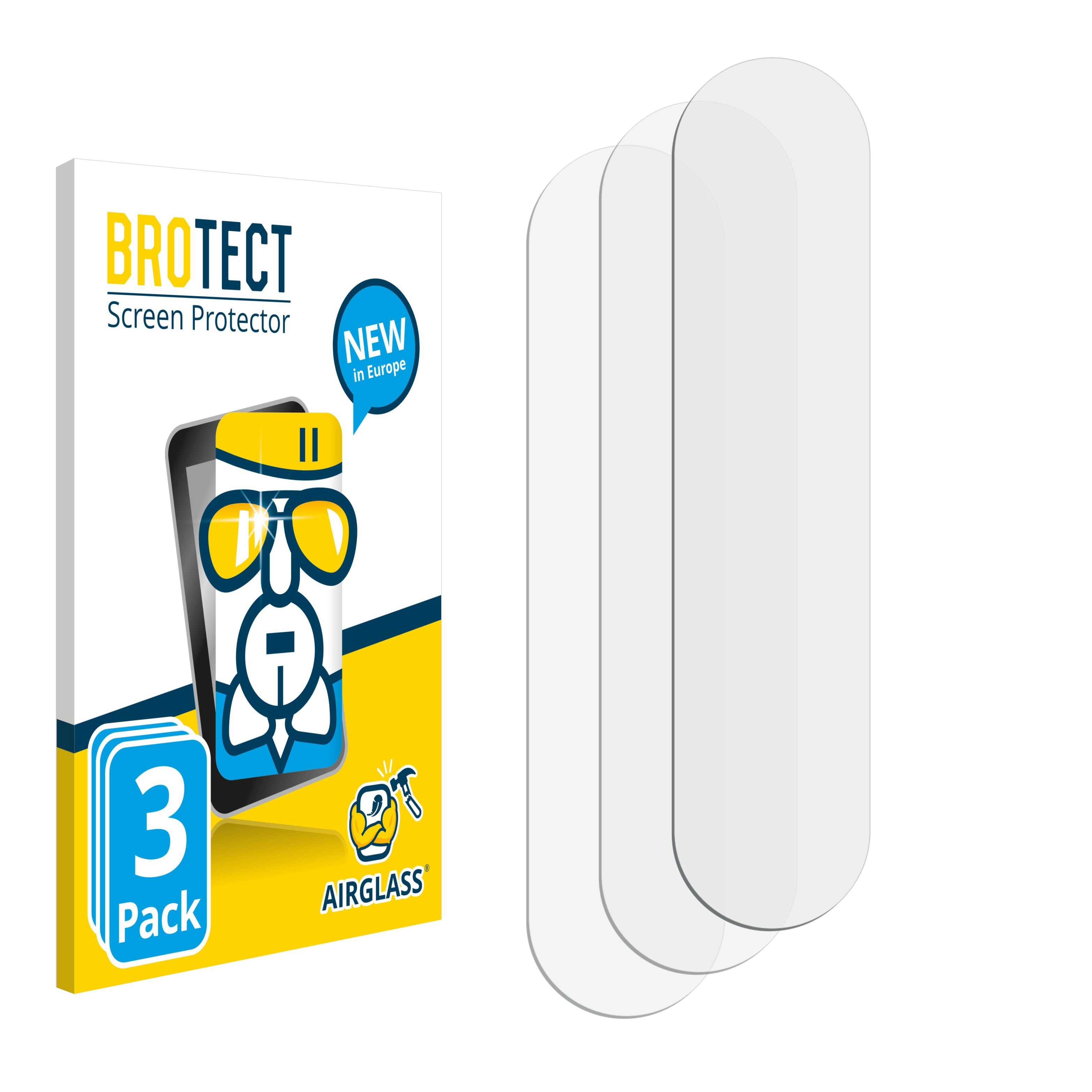 BROTECT 3x Airglass klare Lite) Oppo X2 Find Schutzfolie(für