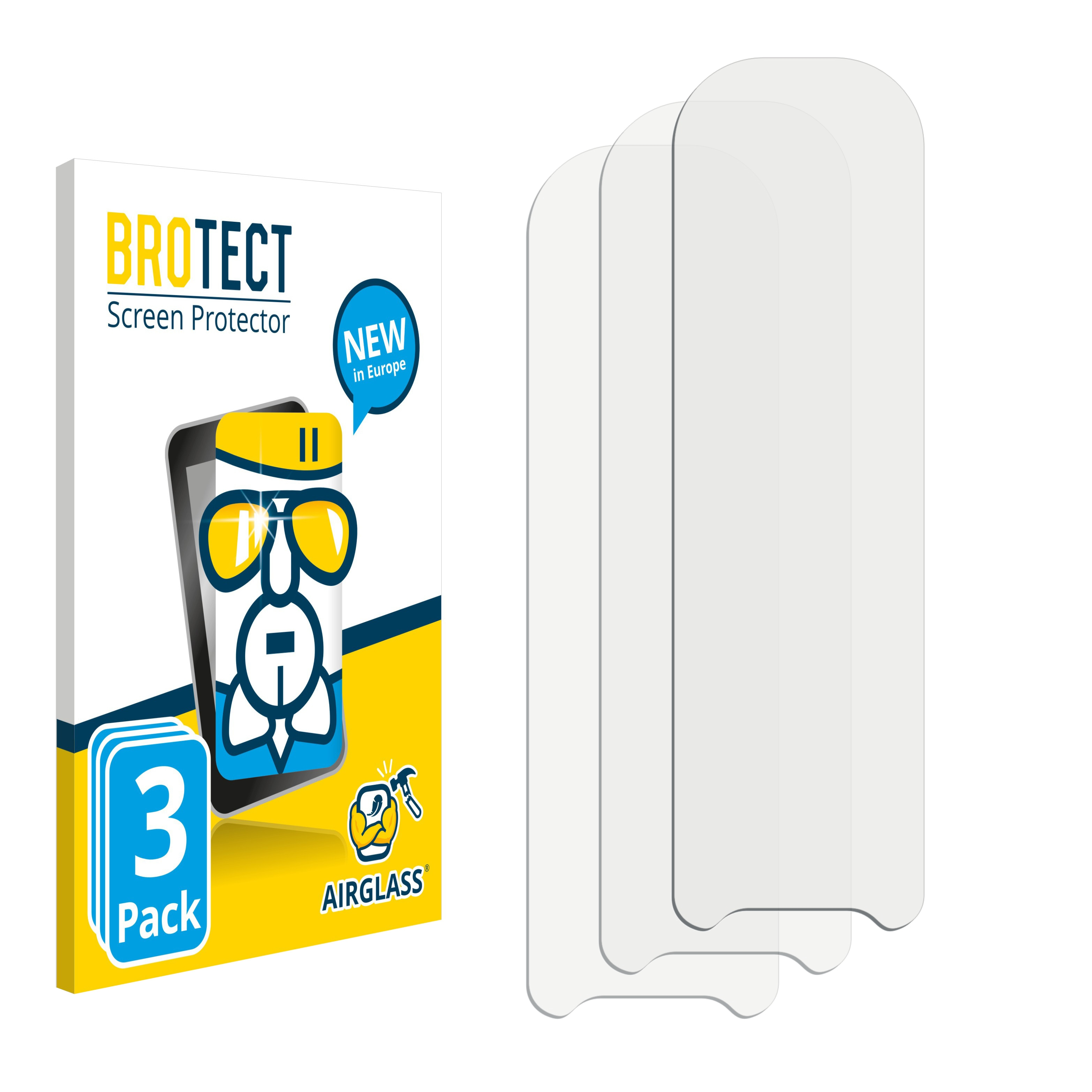 BROTECT 3x Airglass klare Schutzfolie(für Oppo Find X2 Pro)