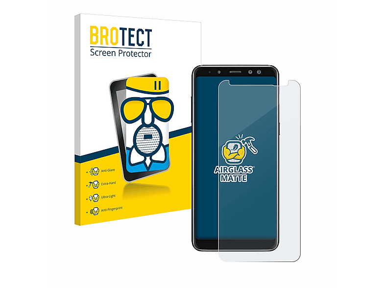 BROTECT Airglass matte Schutzfolie(für Samsung Galaxy A8 2018)