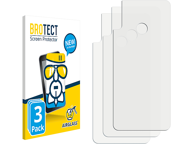 BROTECT 3x Airglass klare Schutzfolie(für Huawei P40 Lite E)