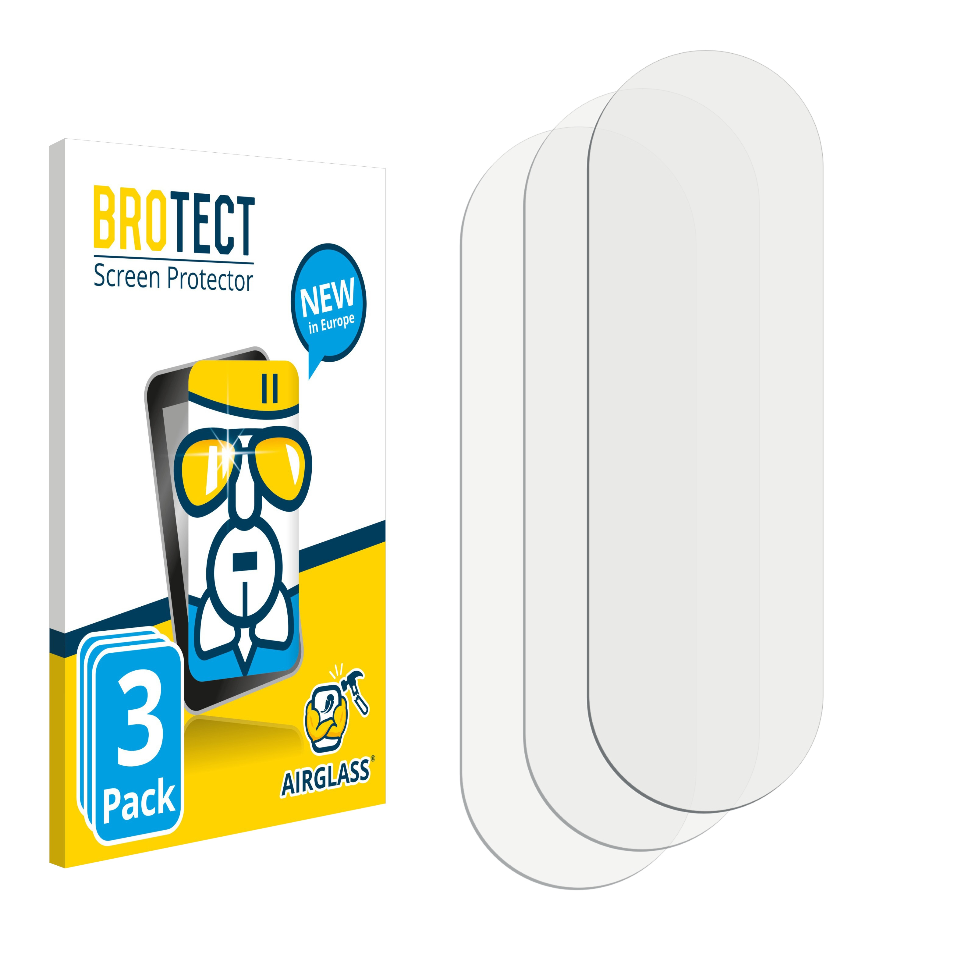 BROTECT 3x A90 Galaxy Samsung 5G) klare Schutzfolie(für Airglass