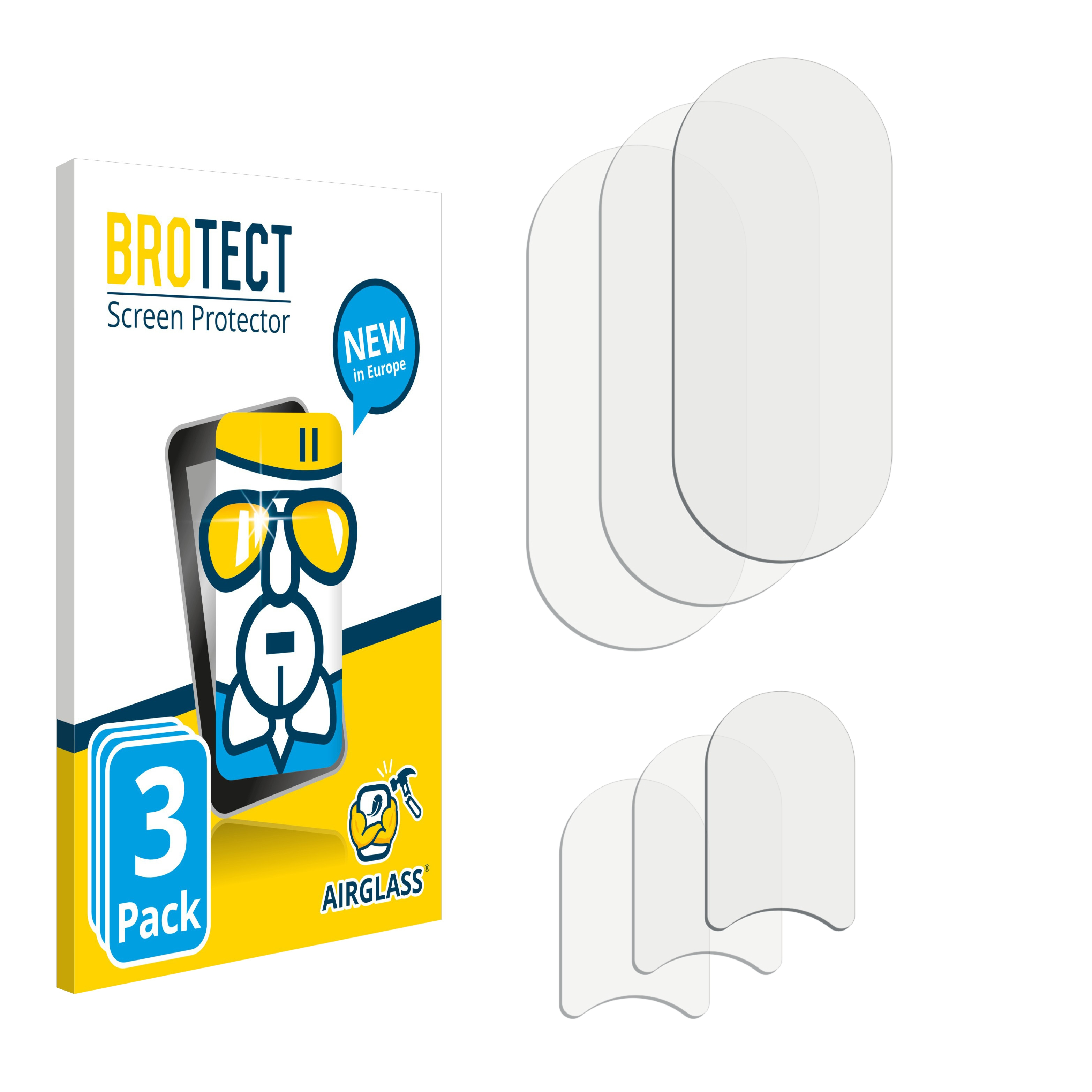 klare ZTE Axon Pro) 3x BROTECT Airglass 10s Schutzfolie(für