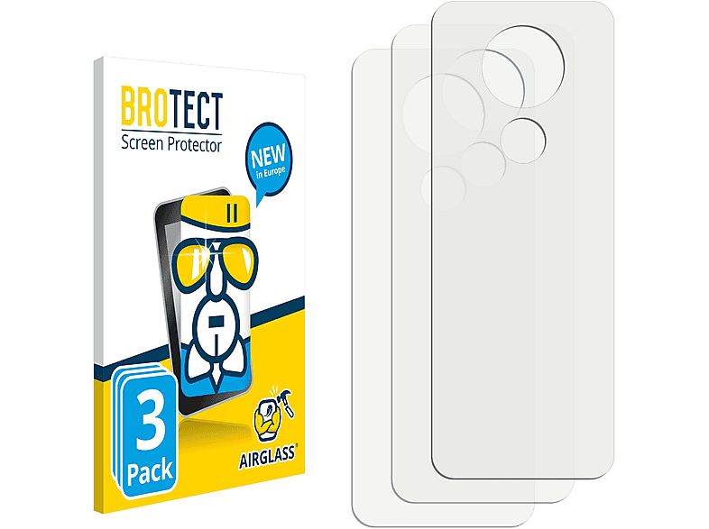 BROTECT 3x Airglass klare Motorola Power) Schutzfolie(für G7 Moto