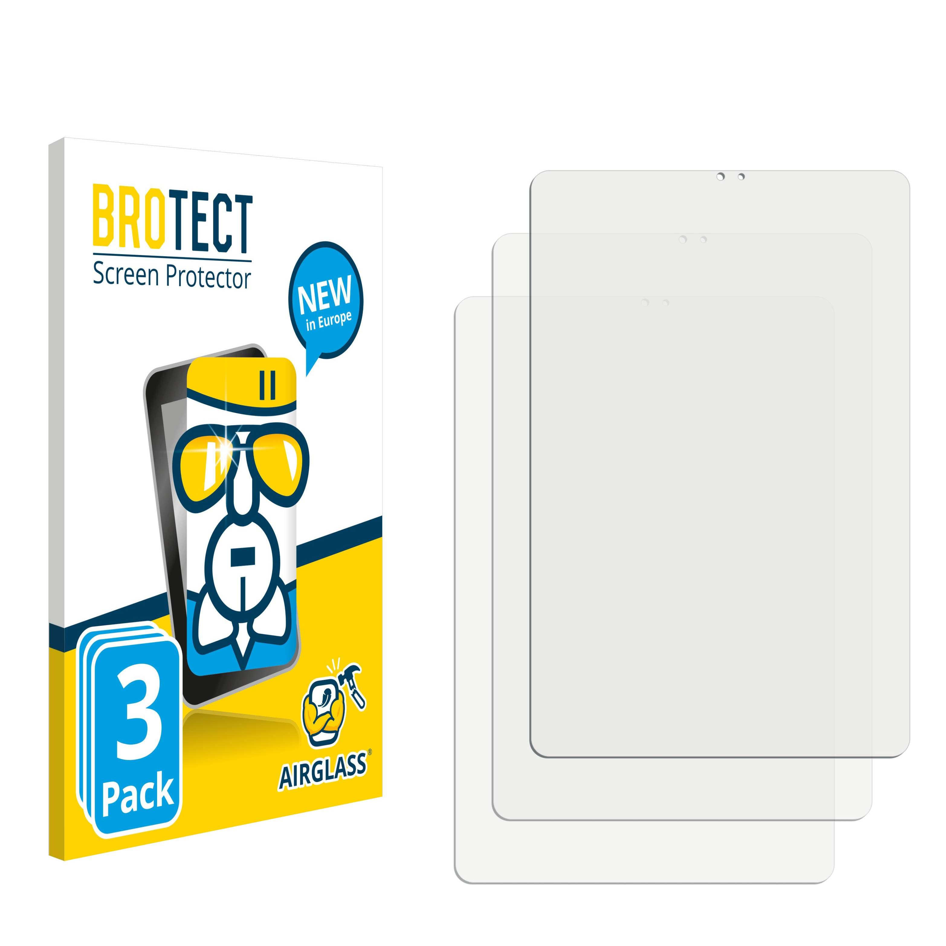 BROTECT 3x Airglass Schutzfolie(für LTE Samsung klare Galaxy 2019) Tab S5e