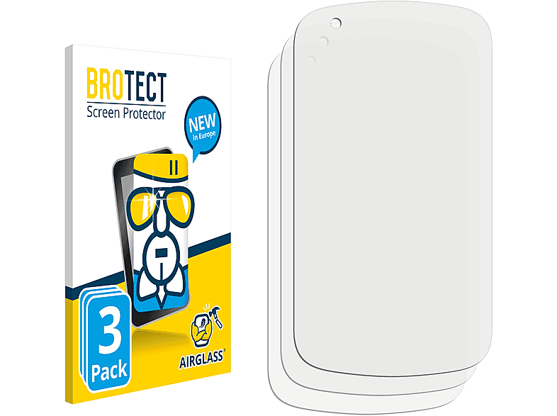 BROTECT 3x Airglass klare Schutzfolie(für Mitac Mio Cyclo 605 HC) | Navi-Taschen & -Schutzfolien