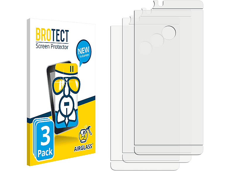 2018) Airglass smart P BROTECT 3x Schutzfolie(für klare Huawei